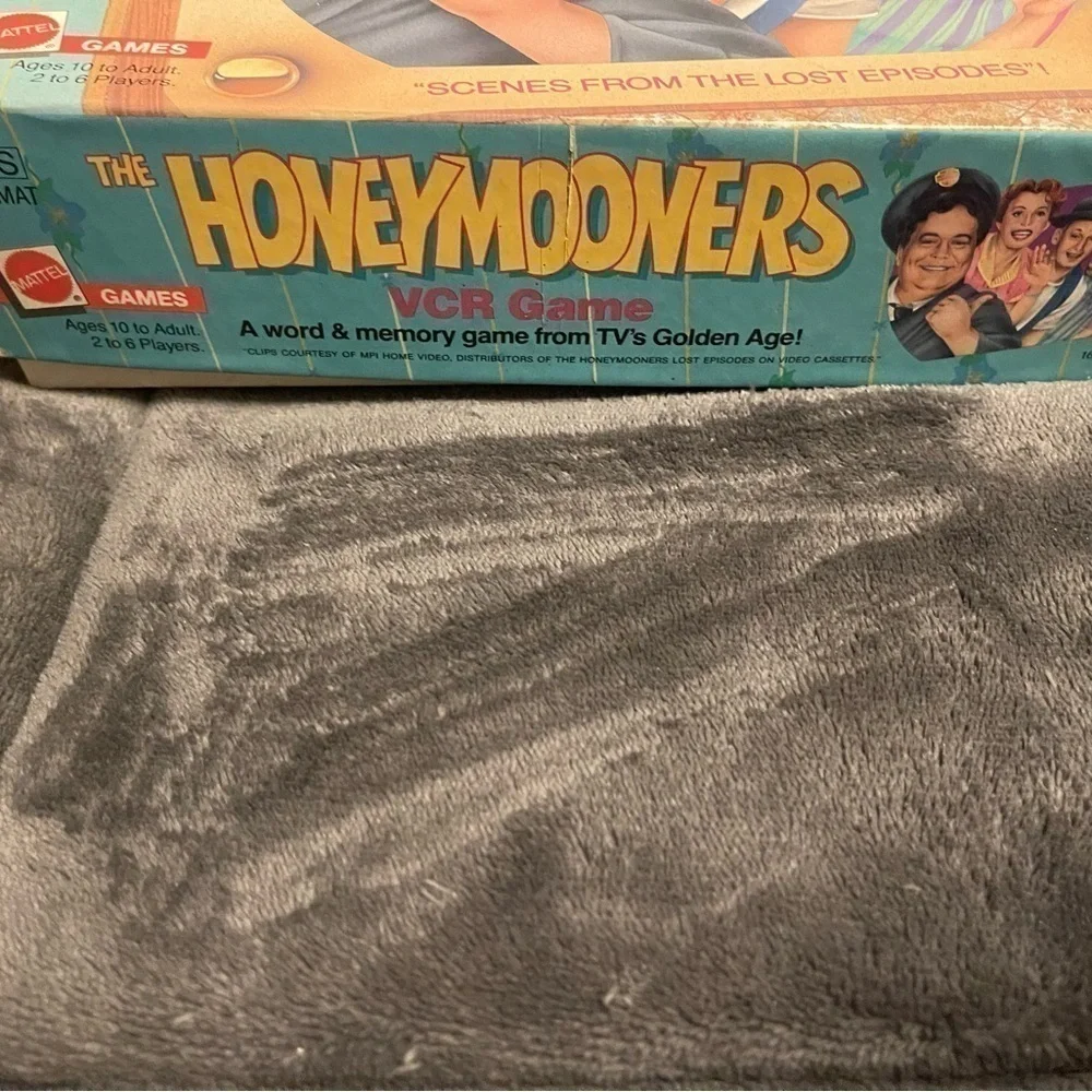 Vintage The Honeymooners VHS VCR Board Game TV Show Vtg Mattel NEW Word Memory